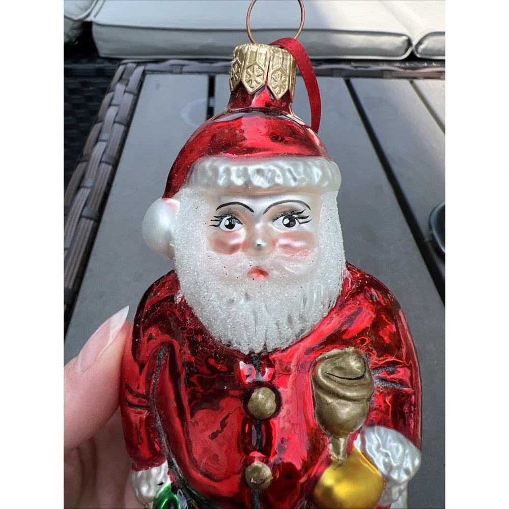 Kurt Adler Polonaise Father Christmas With Sack Ornament Hand Crafted by Komozja
